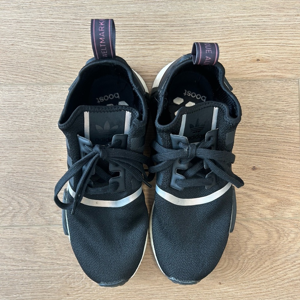 Adidas NMD_R1 Black Iridescent Women's Athletic Shoes